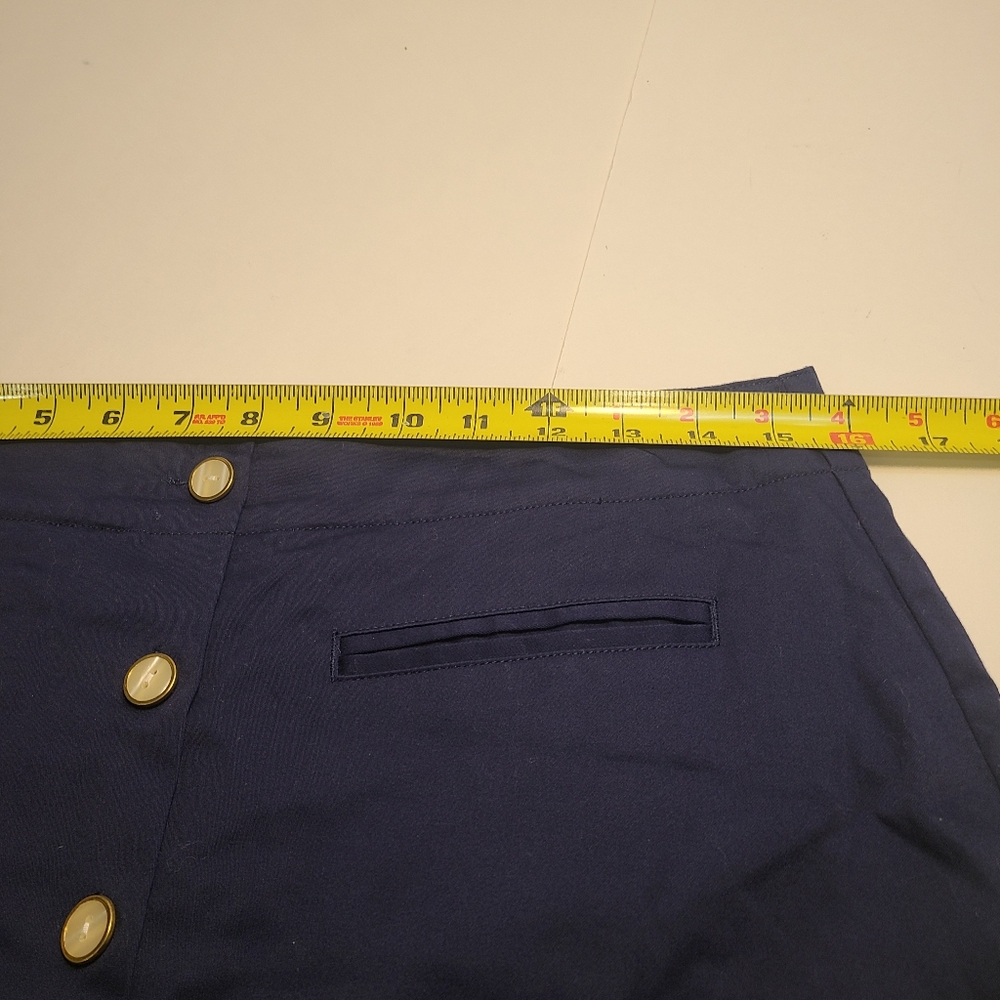 Lady Hagen Size 8 Skort Skirt Back Zip Golf Tennis Cotton Blue Pockets - Picture 4 of 9